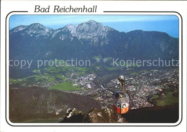 Bad Reichenhall Predigerstuhlseilbahn mit Hochstaufen
