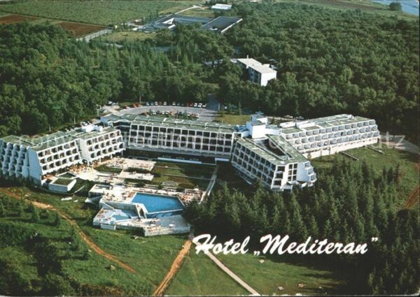 Porec Fliegeraufnahme Hotel Mediteran