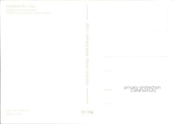 Carlsfeld Erzgebirge FDGB Erholungsheim Otto Hempel – Bild 2