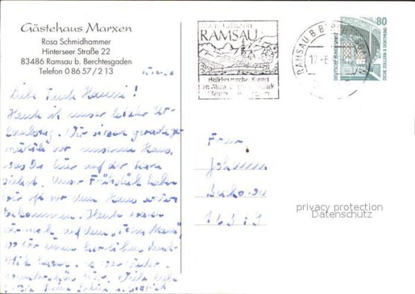 Ramsau Berchtesgaden Gästehaus Marxehn – Bild 2