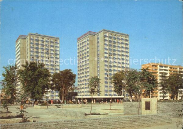 Magdeburg Paul Markowski Platz Hochhäuser