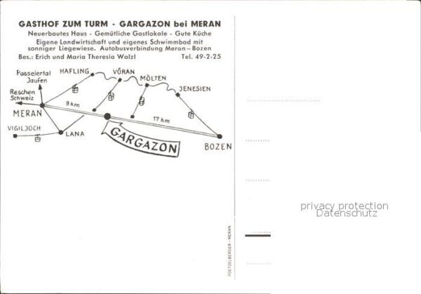 Merano Meran Gasthof zum Turm Gargazon – Bild 2