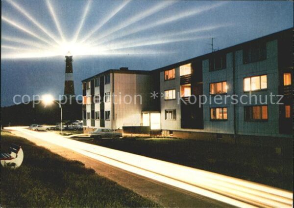 Hoernum Sylt Leuchtturm bei Nacht