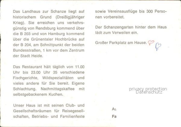 Heide Dithmarschen Landhaus zur Schanze Restaurant – Bild 2