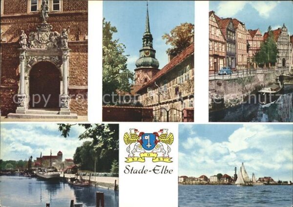 Stade Niederelbe Rathaus Johanniskloster St. Cosmae Hafe