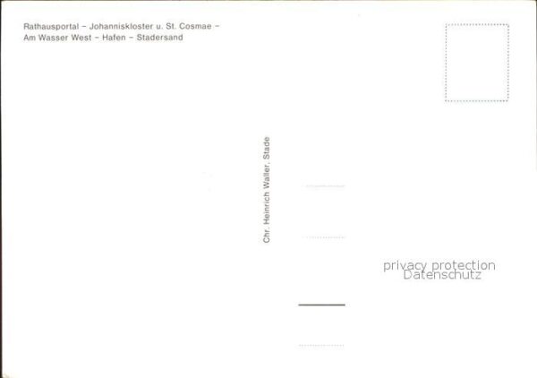 Stade Niederelbe Rathaus Johanniskloster St. Cosmae Hafe – Bild 2