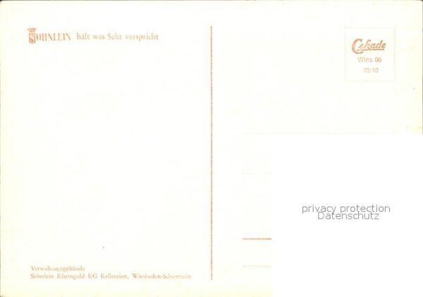 Schierstein Sohnleid Rheingold KG Kellereien Sekt – Bild 2