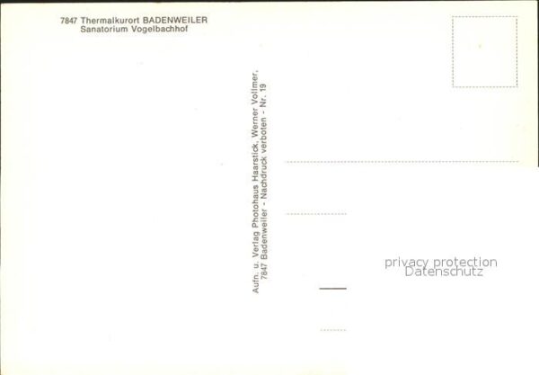 Badenweiler Sanatorium Vogelbachhof – Bild 2