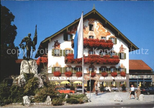 Kochel See Schmied von Kochel Denkmal und Gasthof