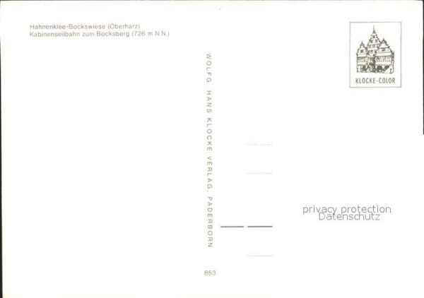 Hahnenklee-Bockswiese Harz Kabinenseilbahn Bocksberg – Bild 2