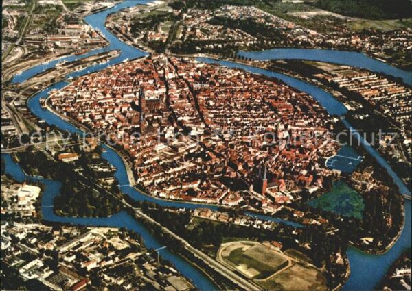 Luebeck Fliegeraufnahme