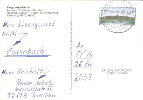 St Blasien Ziegelfeld Klinik – Bild 2