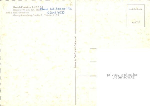 Bad Neuenahr-Ahrweiler Hotel Pension Aurora – Bild 2