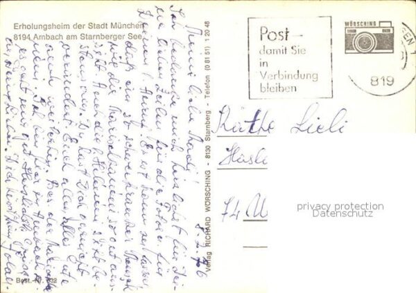 Ambach Muensing Erholungsheim Stadt München – Bild 2