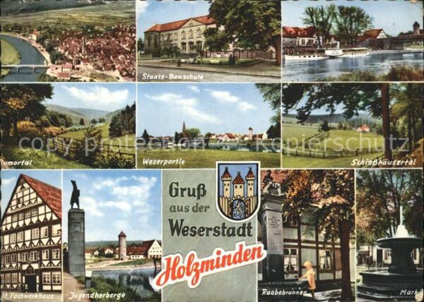Holzminden Weser Weserpartie Schiesshäusertal Markt Raab