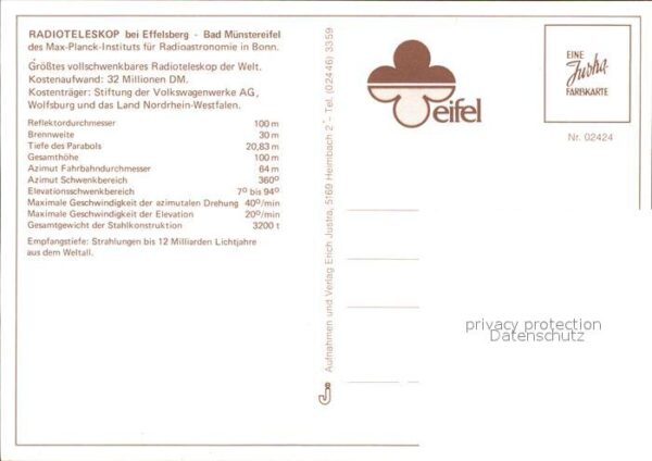 Effelsberg Radioteleskop – Bild 2