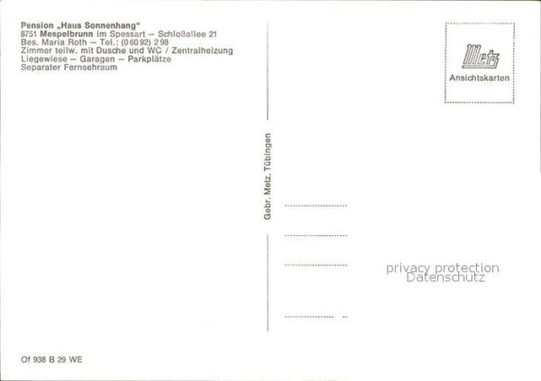 Mespelbrunn Pension Haus Sonnenhang Spessart – Bild 2
