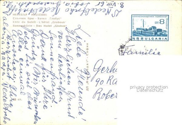 Nessebar Nessebyr Nessebre Hotel Globus – Bild 2