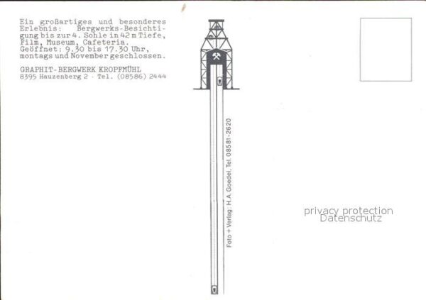 Kropfmuehl Graphit Bergwerk – Bild 2