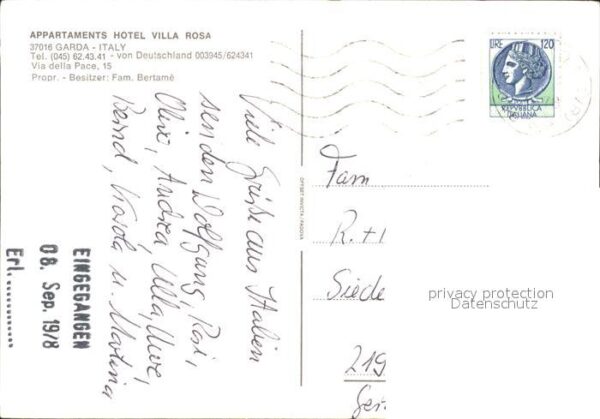 Garda Lago di Garda Appartaments Hotel Villa Rosa – Bild 2