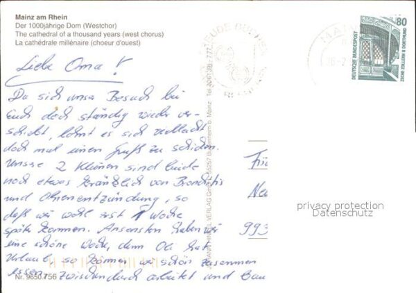 Mainz Rhein 1000 jährige Dom – Bild 2