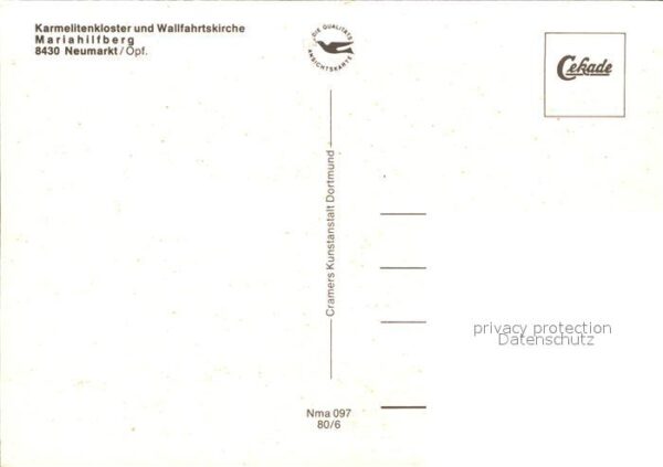 Neumarkt Oberpfalz Karmelitenkloster Wallfahrtskirche Mari – Bild 2