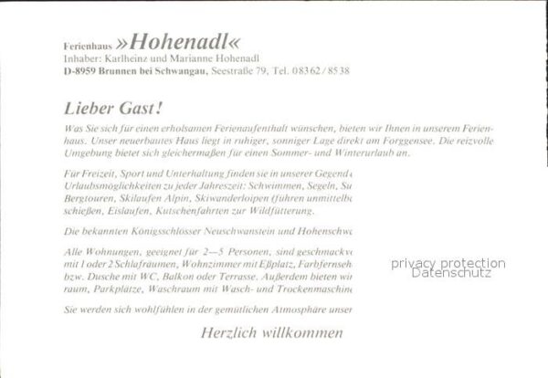 Brunnen Schwangau Ferienhaus Hohenadl – Bild 2