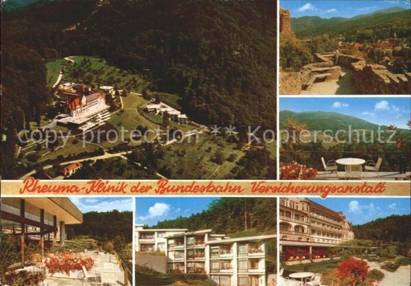 Badenweiler Rheuma Klinik Bundesbahn Versicherungsa