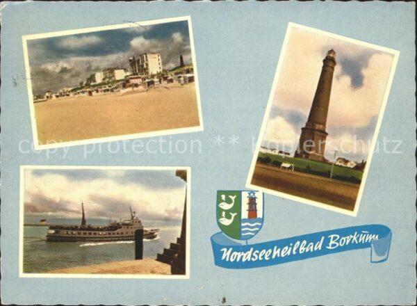 Borkum Turm Fähre Strand