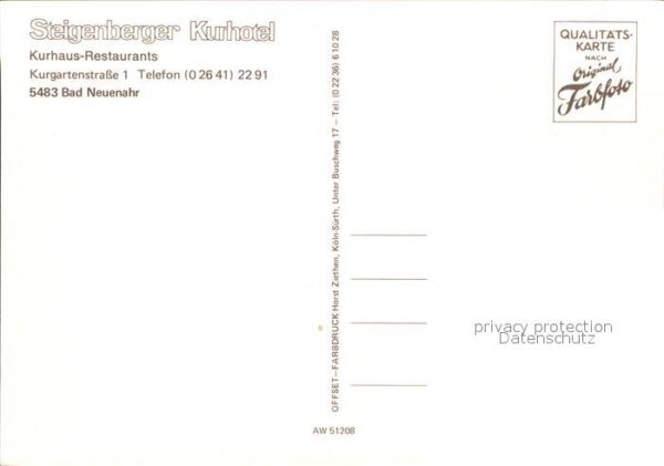 Bad Neuenahr-Ahrweiler Steigenberger Kurhotel Kurhaus – Bild 2