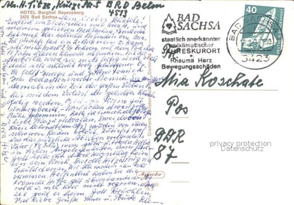 Bad Sachsa Harz Ravensberg Hausansicht Katzenstein Stöb – Bild 2