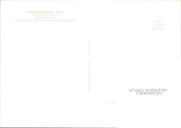 Bad Pyrmont Privatsanatorium Dr Krael – Bild 2