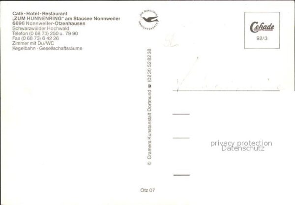 Otzenhausen Saar Cafe Hotel Restaurant Zum Hunnenring – Bild 2