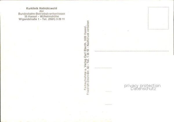 Wilhelmshoehe Kassel Kurklinik Habichswald – Bild 2