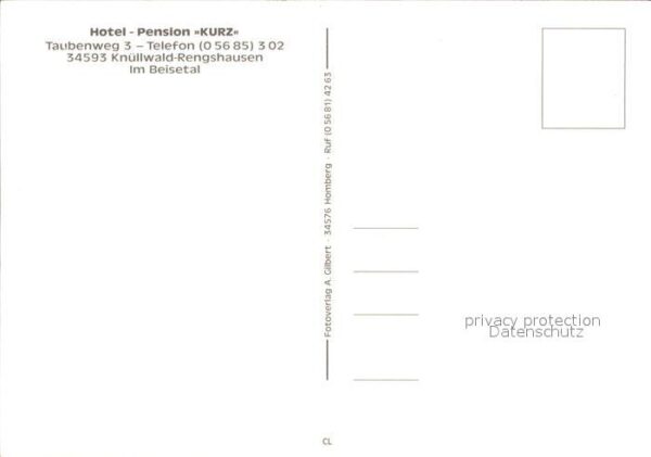 Rengshausen Knuellwald Hotel Pension Kurz – Bild 2