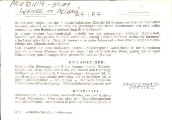 Weiler-Simmerberg Priessinitz Heim – Bild 2