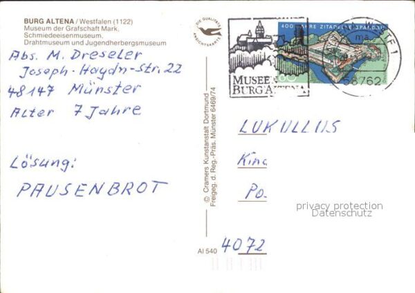 Altena Lenne Burg Museum Grafschaft Mark – Bild 2