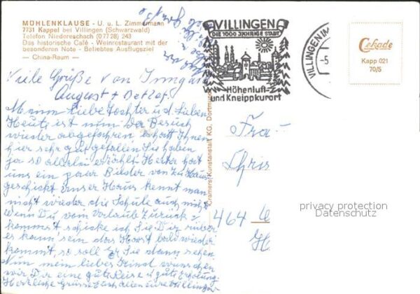 Villingen-Schwenningen Mühlenklause Kappel – Bild 2