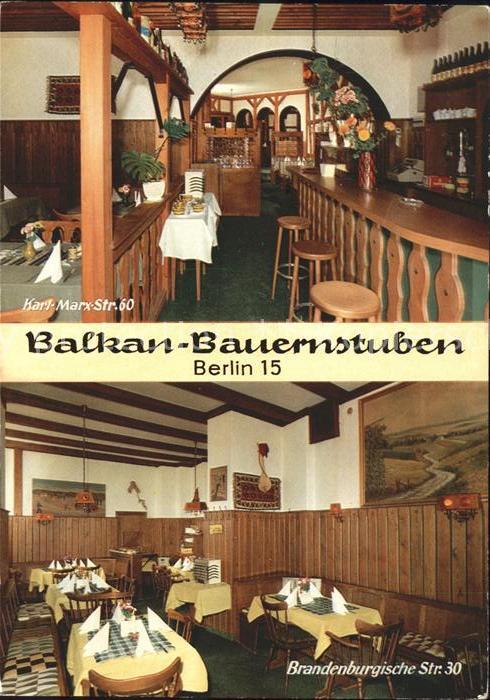 Berlin Balkan Bauernstuben