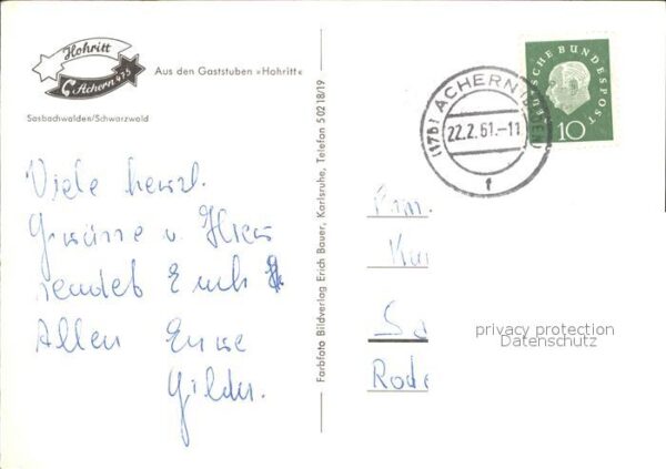 Sasbachwalden Gaststuben Hohritt – Bild 2