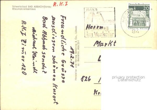 Bad Abbach Schwefelbad Rheumakrankenhaus – Bild 2