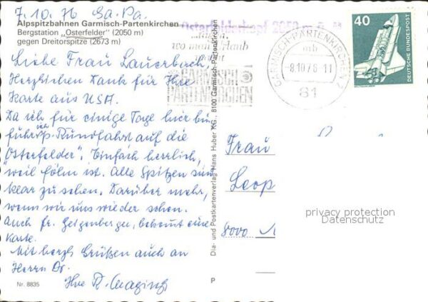 Garmisch-Partenkirchen Alpspitzbahnen Berstation Osterfelder D – Bild 2