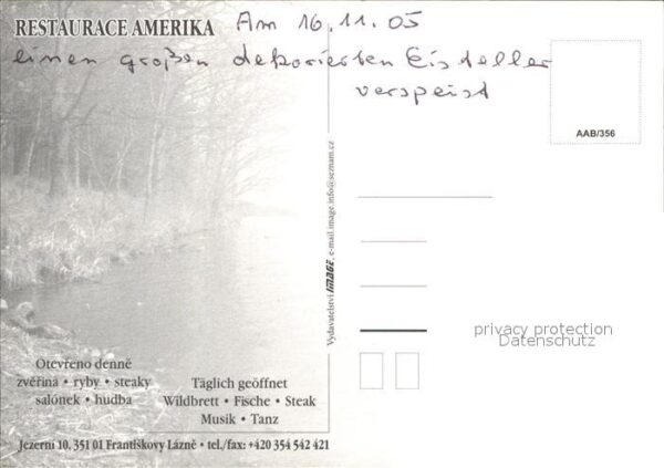 Frantiskovy Lazne Restaurace Amerika – Bild 2