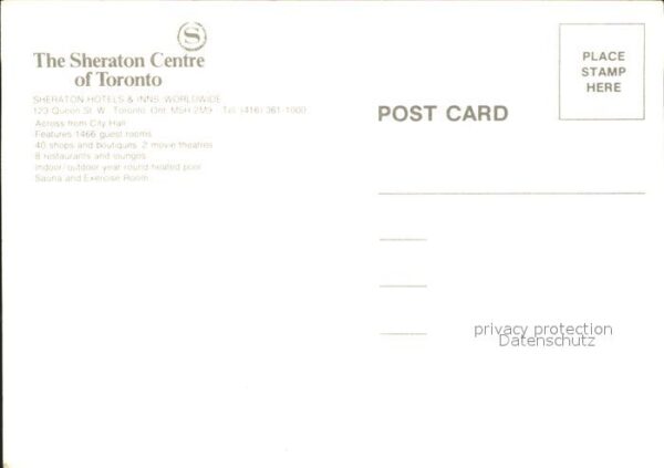 Toronto Canada Sheraton Centre – Bild 2