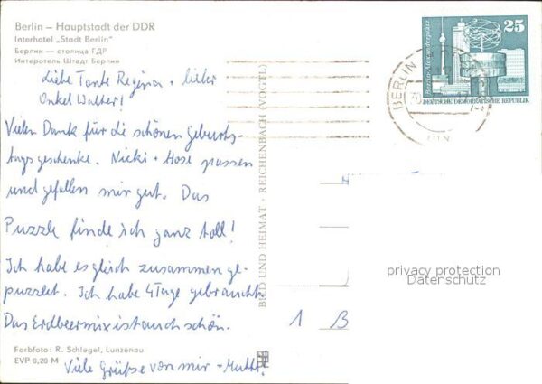 Berlin Interhotel Stadt Berin – Bild 2