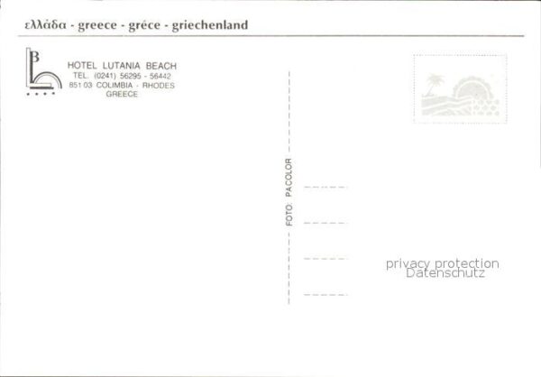 Rhodos Rhodes Aegaeis Hotel Lutania Beach – Bild 2