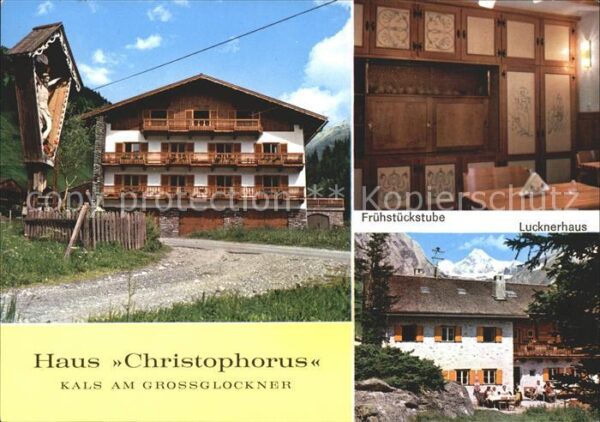 Kals Grossglockner Haus Christophorus Früstückstube Luckne