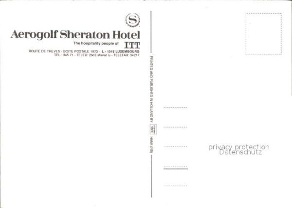 LUXEMBOURG  Luxemburg Aerogolf Sheraton Hotel – Bild 2