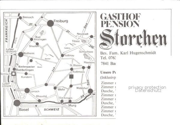 Bad Bellingen Gasthof Pension Storchen Bamlach Kapell – Bild 2