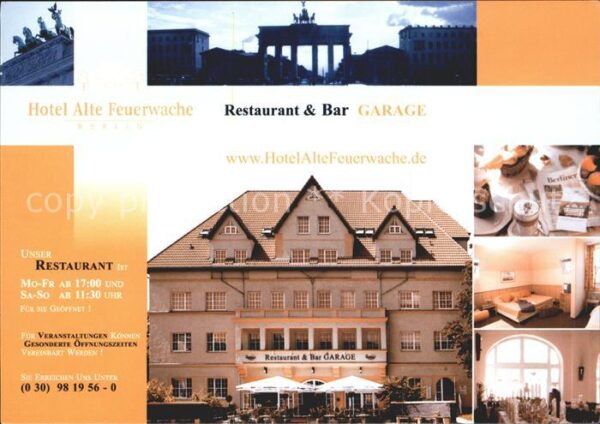 Berlin Hotel Alte Feuerwache Restaurant Bar Ga